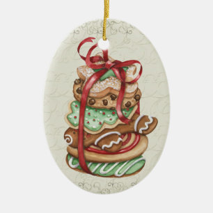 Ornement En Céramique Cookies de Noël - SRF