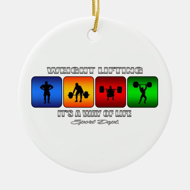 Ornement En Céramique Cool Weight Lifting It Is A Way Of Life (Devant)