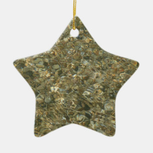 Ornement En Céramique Coques sous l'eau de ruissellement