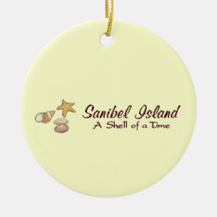 Ornement En Céramique Coquilles d'île de Sanibel