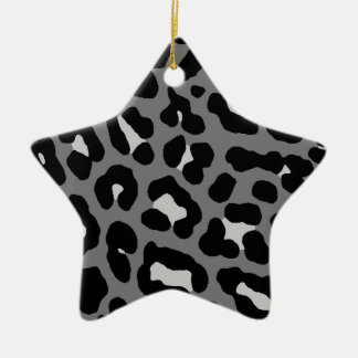 Ornement En Céramique Corey Tiger 80s Retro Leopard Print Star Ornament