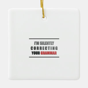 Ornement En Céramique Correction de la grammaire