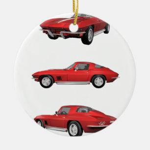 Ornement En Céramique Corvette 1967 C2
