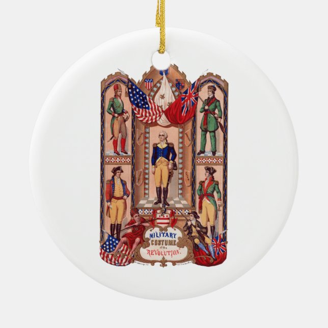 Ornement En Céramique Costume militaire de la guerre révolutionnaire (Dos)
