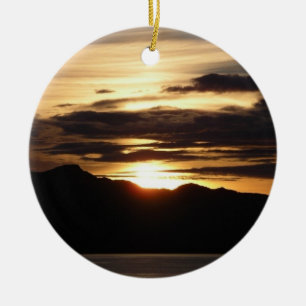 Ornement En Céramique Coucher de soleil en Alaska III Photographie magni