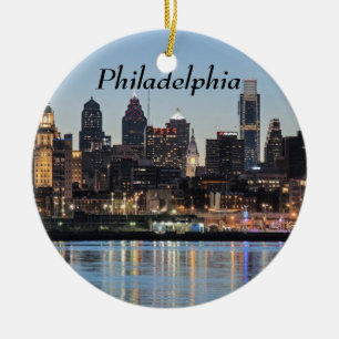Ornement En Céramique Coucher du soleil de Philly