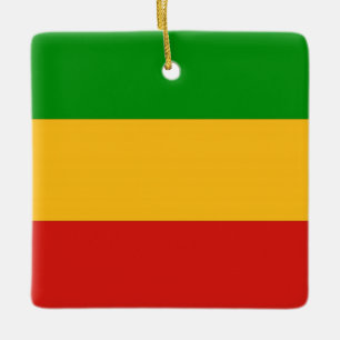 Ornement En Céramique COULEURS RASTAFARI + vos idées