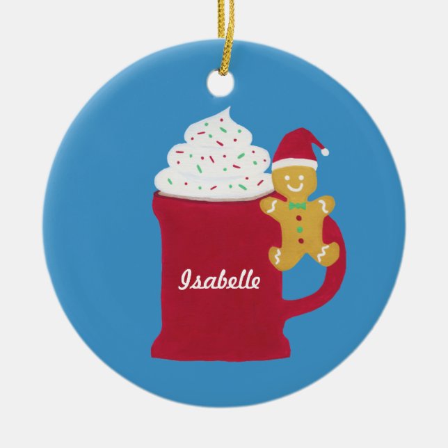 Ornement En Céramique Coupe de Joyeux Noël (Devant)