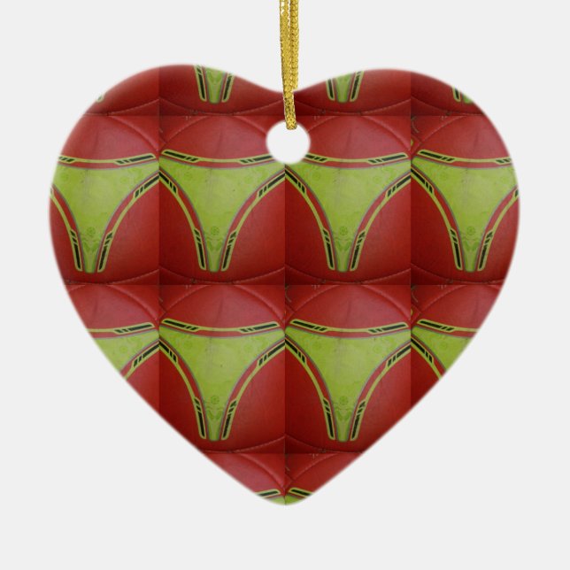 Ornement En Céramique Courbes jaunes dorées.JPG (Devant)