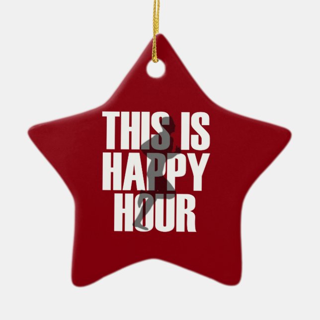 Ornement En Céramique Courir Est Une Bonne Heure (Devant)