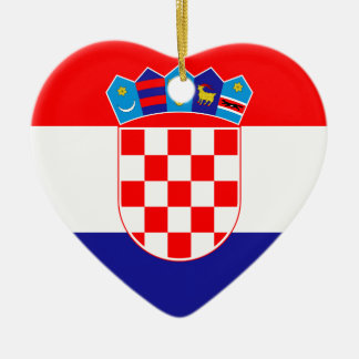 Ornement En Céramique Coût bas ! Drapeau croate