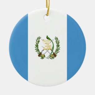 Ornement En Céramique Coût bas ! Drapeau du Guatemala