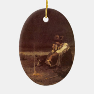 Ornement En Céramique Cow-boys western vintage, Berger des plaines par N