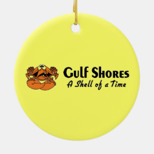 Ornement En Céramique Crabe de Gulf Shores Alabama