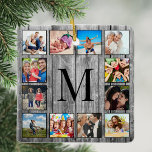 Ornement En Céramique Create Your Custom Photo Collage Rustic Farmhouse<br><div class="desc">Créez votre propre ornement en céramique de collage photo 12 Instagram avec vos images personnalisées sur un arrière - plan en planche de style rustique de ferme. Ajoutez vos photos, designs ou oeuvres d'art préférés pour créer quelque chose de vraiment unique. Pour modifier ce modèle de conception, il vous suffit...</div>