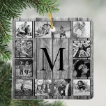 Ornement En Céramique Create Your Custom Photo Collage Rustic Farmhouse<br><div class="desc">Créez votre propre ornement en céramique de collage photo 12 Instagram avec vos images personnalisées sur un arrière - plan en planche de style rustique de ferme. Ajoutez vos photos, designs ou oeuvres d'art préférés pour créer quelque chose de vraiment unique. Pour modifier ce modèle de conception, il vous suffit...</div>