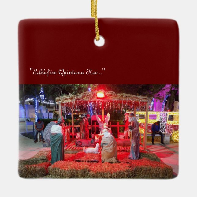 Ornement En Céramique crèche - looking@phones ornement céramique (Devant)