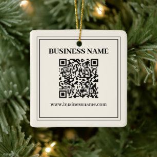 Ornement En Céramique Créez instantanément un code QR scannable pour l'e