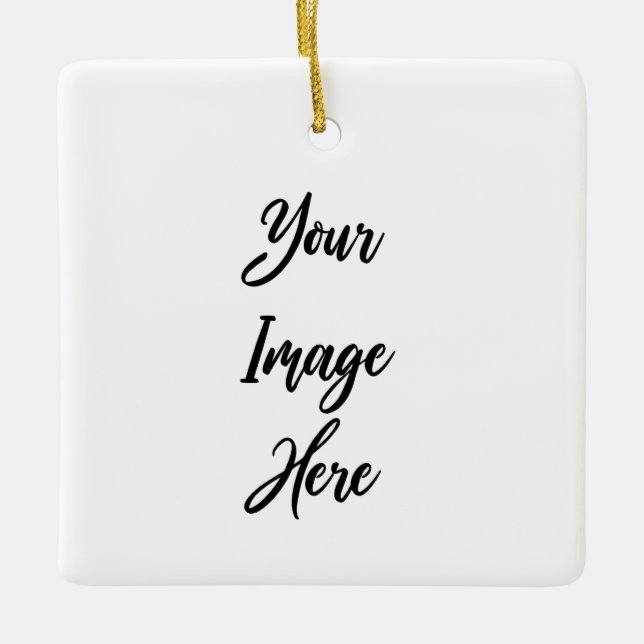 Ornement En Céramique Créez votre propre (Devant)