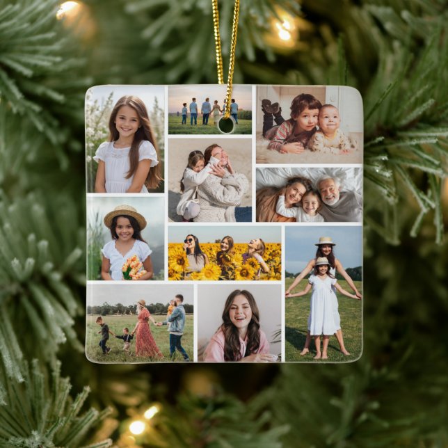 Ornement En Céramique Créez votre propre collection de photos 10 (Arbre)