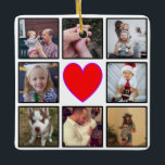 Ornement En Céramique Créez votre propre collection photo personnalisée<br><div class="desc">Créez votre propre décor de collage photo personnalisé de 8 avec vos images personnalisées. Ajoutez vos favoris, designs, photos ou illustrations pour créer quelque chose de totalement unique. Pour modifier ce modèle de conception, il vous suffit de télécharger votre propre image comme indiqué ci-dessus. Vous pouvez choisir de supprimer les...</div>