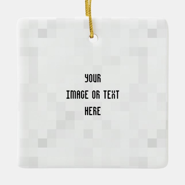 Ornement En Céramique Créez votre propre personnalisation personnalisée (Devant)