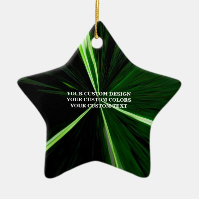 Ornement En Céramique Créez votre propre personnalisation personnalisée (Devant)