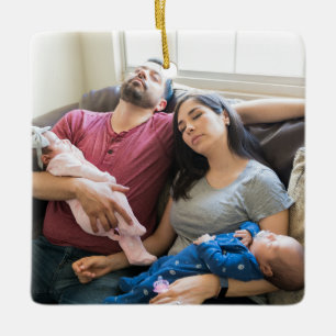 Ornement En Céramique Créez Votre Propre Photo personnalisée DIY Famille