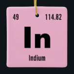 Ornement En Céramique Créez votre propre table périodique des éléments<br><div class="desc">Customize this fun chemistry periodic table of the element ornament template. Enter in your favorite element or create your own ! Change the chemical name, symbole, atomic number and atomic mesure. Click customize to change the background color or make further edits. Makes à l'excellente poison idea for the chemist, scientist...</div>