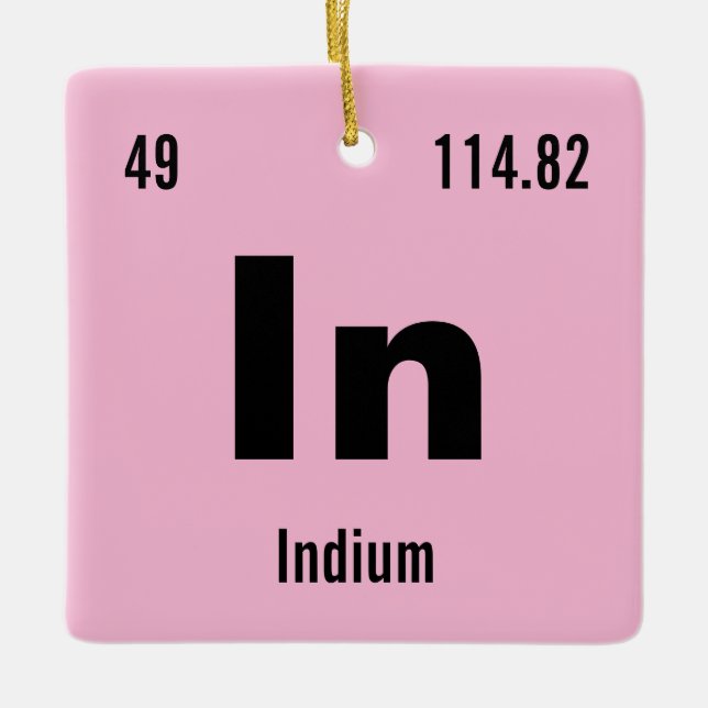 Ornement En Céramique Créez votre propre table périodique des éléments (Devant)