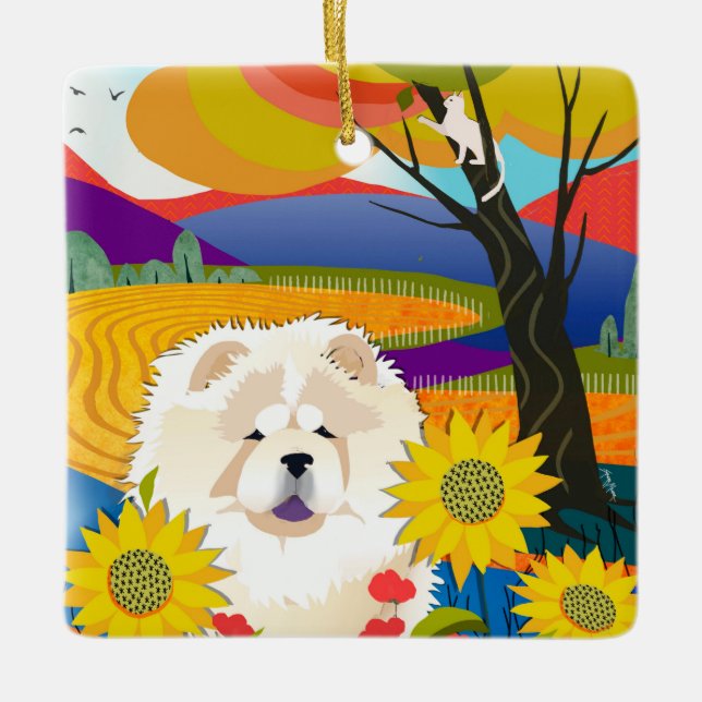 ORNEMENT EN CÉRAMIQUE CRÈME DE L'ORNEMENT DE COUPE DE CULTURE (Devant)