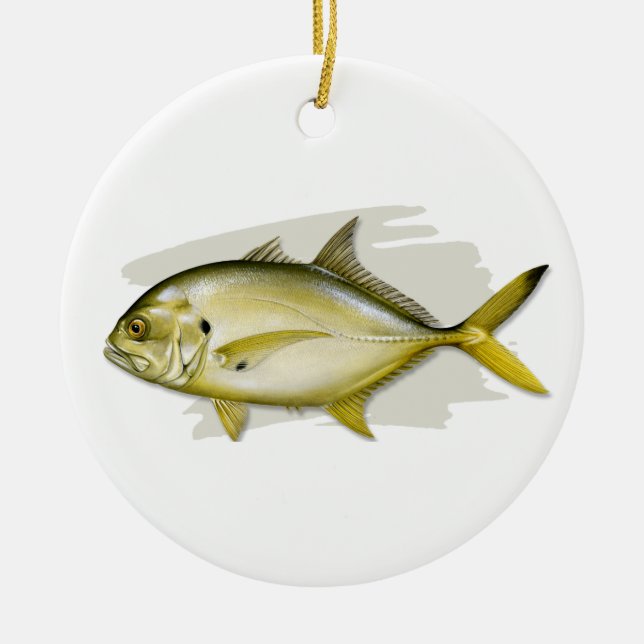 Ornement en céramique Crevalle Jack (Devant)