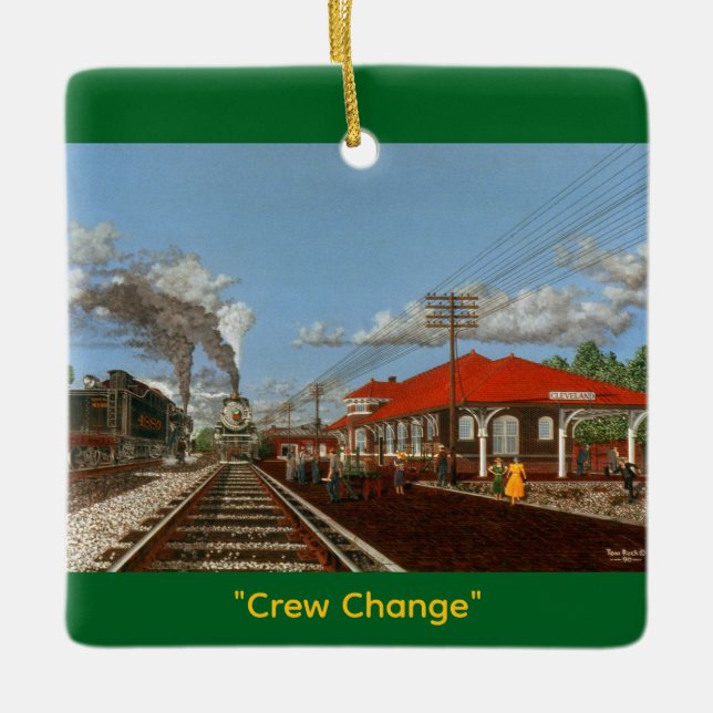 Ornement En Céramique "Crew Change" by Tom Rock Ceramic Ornament (Devant)