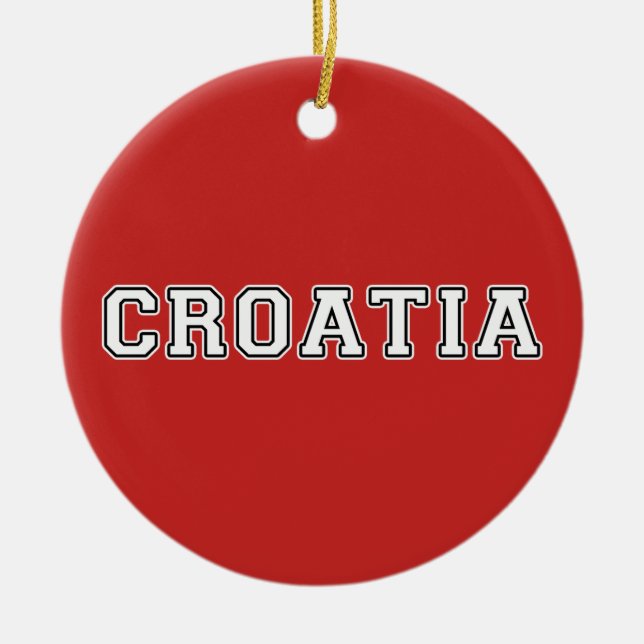 Ornement En Céramique Croatie (Devant)