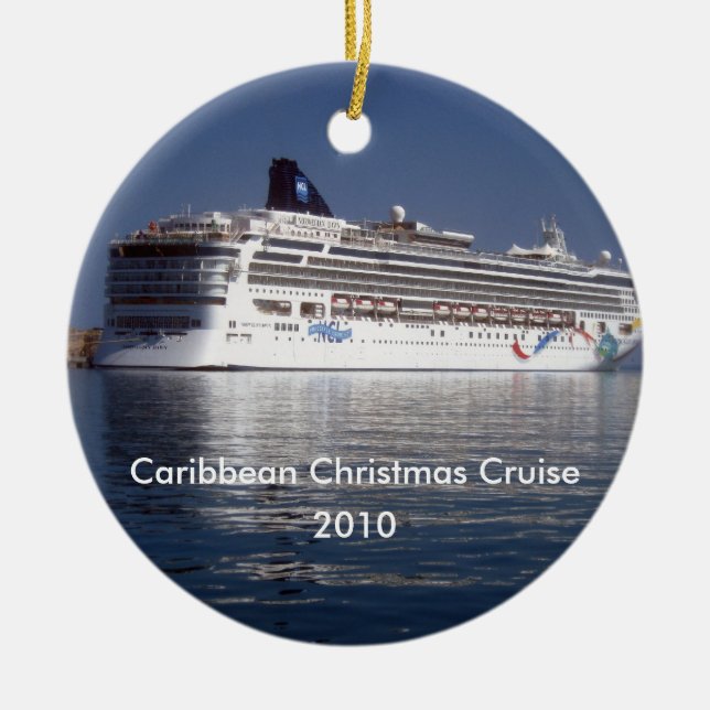 Ornement En Céramique Croisière de Noël des Caraïbes, 2010 (Devant)