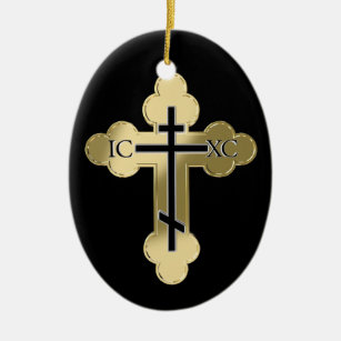 Ornement En Céramique Croix orthodoxe chrétienne