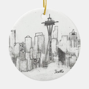 Ornement En Céramique Croquis de Seattle