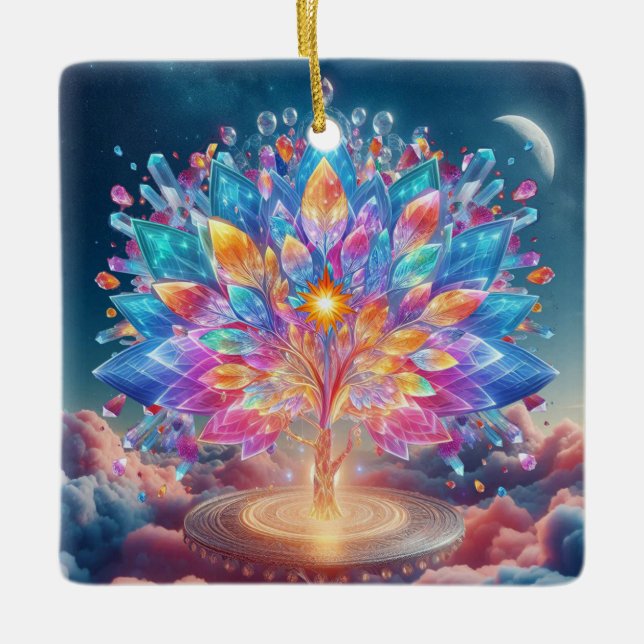 Ornement En Céramique Crystal Tree (Devant)