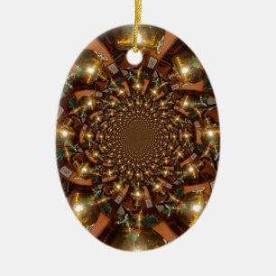 Ornement En Céramique Culture de thé argent et or élégant - Vintage Samo