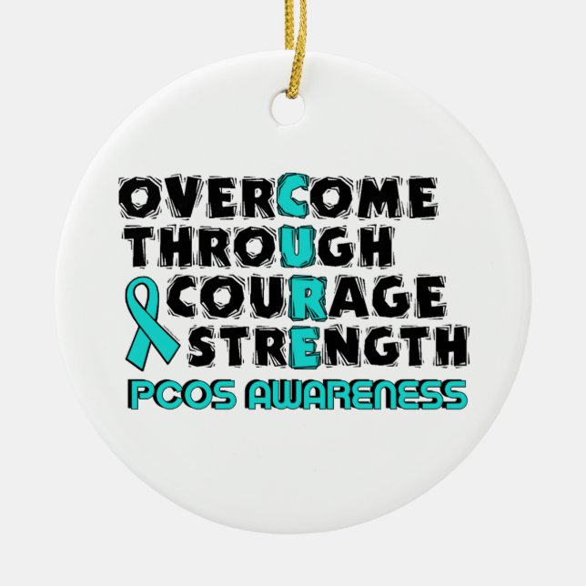 ORNEMENT EN CÉRAMIQUE CURE...PCOS (Devant)