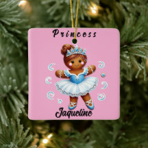 cute ballerina gingerbread girl Ornament