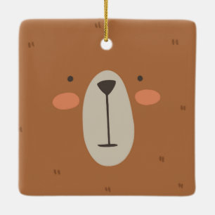 Ornement En Céramique Cute Bear Kids Baby Nursery Room