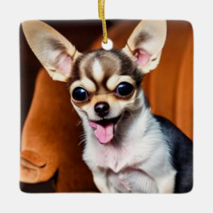 Ornement En Céramique Cute Chihuahua