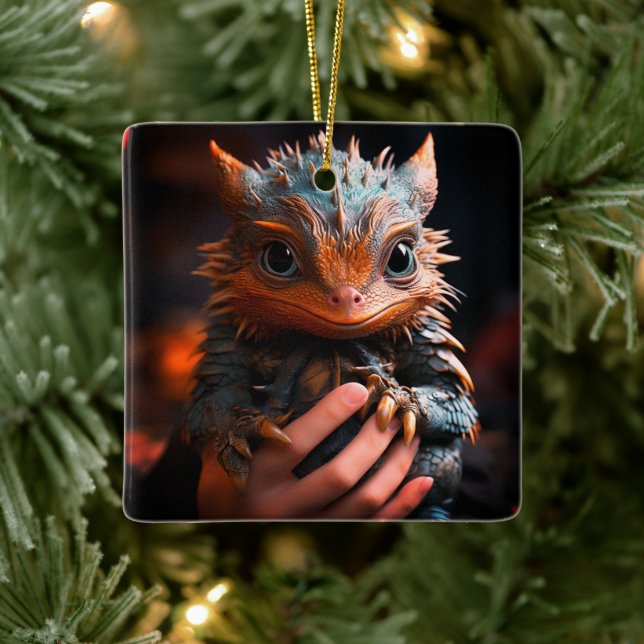 Ornement En Céramique Cute Dragon (Arbre)