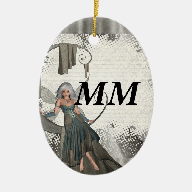 Ornement En Céramique Cute manga fairy (Devant)