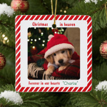 Cute Modern Pet Memorial Keepsake Custom Christmas