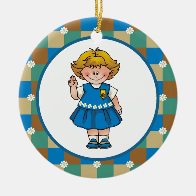 Ornement En Céramique Daisy4 (Devant)