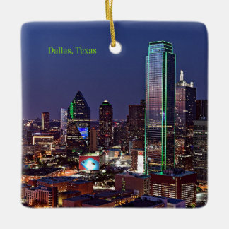 Ornement En Céramique Dallas, Texas, vue aérienne,