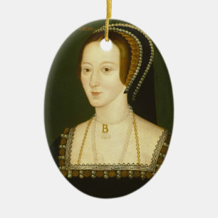 Ornement En Céramique D'Anne Boleyn épouse en second lieu de portrait d