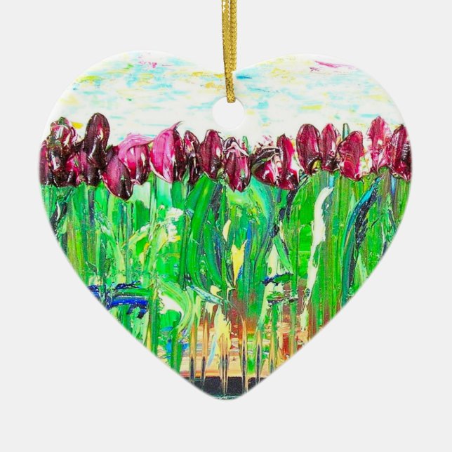 Ornement En Céramique Dans l'amour (Devant)